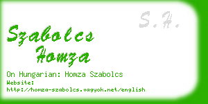 szabolcs homza business card
